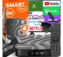 Televizora multimēdijas iekārta Smart TV Box, T95MAX, Android 9, 4 GB RAM / 32 GB no RETOO (E128)