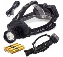 Profesionāls galvas lukturis Bailong LED cree xhp70 + 4.2V akumulators (08304)