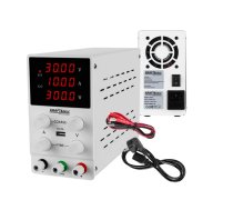 Laboratorijas barošanas bloks ar regulējamu precīzi 0-30V 10A LED 200-240 V AC Kraft&dele (KD5870)