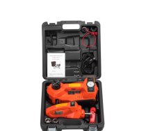 Automašīnas elektriskais domkrats 5T + kompresors + trieciena uzgriežņu atslēga + lukturis 5 vienā no Kraft&dele (KD1368)