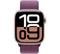 Apple Watch Series 10 rose gold aluminium  46mm plum sport loop DE | 100078326  | 0195949563799 | MWWV3QF/A