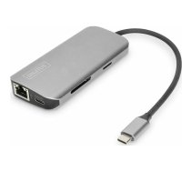 Digitus DA-7088 USB-C stacija/replikators | AYASSS000000017  | 4016032464518 | DA-70884