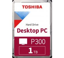 HDD galddators Toshiba P300 (3,5" 1TB, 7200 RPM, 64 MB, NCQ, AF, SATAIII), lielapjoma. HDWD110UZSVA