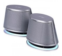 Multimedia - Speaker F AND D V620	Plus Silver 4w(2w*2), 1.5'' full range Neodymium driver, With bottom radiator design for springy bass (AAS Technology), Powered by USB (V620_PLUS_SILVER)