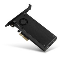 AXAGON PCEM2-DC PCI-E 3.0 4x - DUAL M.2 SSD (NVMe + SATA), dual voltage, up to 110mm SSD, fan + heatsink (PCEM2-DC)