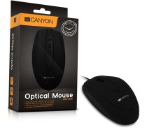 CANYON Mouse CNE-CMS1 (Wired, Optical 800 dpi, 3 btn, USB), Black (CNE-CMS1)