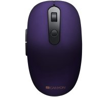 Canyon 2 in 1 Wireless optical mouse with 6 buttons, DPI 800/1000/1200/1500, 2 mode(BT/ 2.4GHz), Battery AA*1pcs, Violet, silent switch for right/left keys, 65.4*112.25*32.3mm, 0.092kg (CNS-CMSW09V)