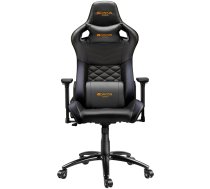 CANYON Nightfall GС-7 Gaming chair, PU leather, Cold molded foam, Metal Frame, Top gun mechanism, 90-160 dgree, 3D armrest, Class 4 gas lift, metal base ,60mm Nylon Castor, black and orange stitching (CND-SGCH7)