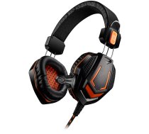 CANYON Gaming headset 3.5mm jack with microphone and volume control, with 2in1 3.5mm adapter, cable 2M, Black, 0.36kg (CND-SGHS3A)