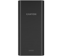 CANYON  PB-2001 Power bank 20000mAh Li-poly battery, Input 5V/2A , Output 5V/2.1A(Max), 144*69*28.5mm, 0.440Kg, Black (CNE-CPB2001B)