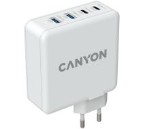 Canyon, GAN 100W charger  Input:  100V-240V Output: USB-C1/C2: 5V 3A , 9V 3A , 12V 3A , 15V 3A , 20V 5A  USB-A 1/A2: 4.5V/5A, 5V/4.5A, 9V/3A, 12V/2.5A,  20V/1.5A  C1+C2 : 65W + 30W； C1+A1 : 65W + 30W ； C1+A2 : 65W + 30W ；C1+A1+A2 : 65W + 7.5W (CND-CHA100W