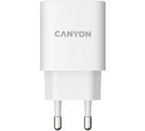 Canyon, Wall charger with 1*USB, QC3.0 18W, Input: 100V-240V, Output: DC 5V/3A,9V/2A,12V/1.5A, Eu plug, OCP/OVP/OTP/SCP, CE, RoHS ,ERP. Size: 80.17*41.23*28.68mm, 50g, White (CNE-CHA18W)