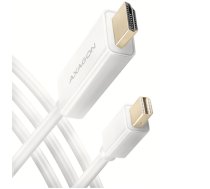 AXAGON Mini DisplayPort  HDMI ACTIVE CABLE 4K@30Hz (RVDM-HI14C2W)