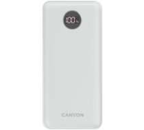 Canyon PB-2002 LED 20000 mAh QC 3.0 PD 20W biały (CNE-CPB2002W)
