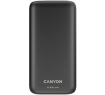 Canyon PB-301 LED 30000 mAh QC 3.0 PD 20W czarny (CNE-CPB301B)