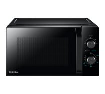 Microwave oven, volume 20L, mechanical control, 800W, 5 power levels, LED lighting, defrosting, cooking end signal, black (MW2-MM20P(BK))