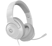 LORGAR Noah 101, gaming headset with microphone, 3.5mm jack connection, 2m cable length, foldable design, PU leather ear pads, size: 185 x 195 x 80mm, 0.245kg, white (LRG-GHS101W)