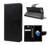 Mercury Bravo Flip Case priekš Sony Xperia X F5121 / F5122 - Melns - sāniski atverams maciņš ar stendu (ādas grāmatveida maks, leather book wallet cover stand)