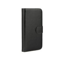 GreenGo Smart 2in1 priekš LG K8 K350 - Melns - sāniski atverams maciņš ar magnētisku silikona aizmugures apvalku (eko ādas maks, grāmatiņa, leather book case wallet     cover)