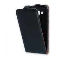 GreenGo Leather Case Plus New priekš Alcatel Pixi 4 5.0-inch 5045D (4G / LTE) - Melns - vertikāli atverams maciņš (ādas telefona maks, leather book vertical flip case     cover)