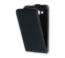 GreenGo Leather Case Plus New priekš Alcatel Pixi 4 4.0-inch 4034D - Melns - vertikāli atverams maciņš (ādas telefona maks, leather book vertical flip case     cover)