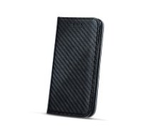 GreenGo Smart Carbon Magnet book case priekš LG K4 (2017) M160 - Melns - sāniski atverams maciņš ar stendu (ādas maks, grāmatiņa, leather book wallet case cover     stand)