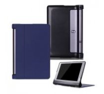 Magnetic Flip Leather Case with Stand for Lenovo Yoga Tab 3 Pro X90F / Plus X703L 10.1 - Dark Blue - sāniski atverams maciņš ar stendu (ādas maks, grāmatiņa, leather book wallet     case cover stand)