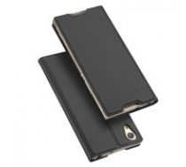 Dux Ducis Skin Pro series priekš Sony Xperia XA1 Ultra G3212 / G3221 - Tumši Pelēks - sāniski atverams maciņš ar magnētu un stendu (ādas maks, grāmatiņa,     leather book wallet case cover stand)