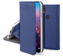 Smart Magnet Book Case priekš HTC U11 - Tumši Zils - sāniski atverams maciņš ar stendu (ādas maks, grāmatiņa, leather book wallet case cover stand)