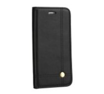 Prestige Book Case priekš Huawei P8 Lite - Melns - sāniski atverams maciņš ar stendu (ādas maks, grāmatiņa, leather book wallet case cover stand)