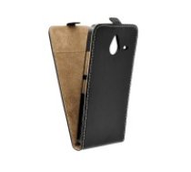 Flip Case Slim Flexi Fresh priekš Huawei P9 Lite mini - Melns - vertikāli atverams maciņš (ādas telefona maks, leather book vertical flip case cover)
