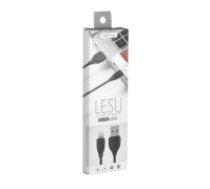 Remax 1M RC-050i Lesu USB to Lightning cable - Melns - Apple iPhone / iPad lādēšanas un datu kabelis / vads