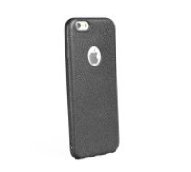 Forcell Lizard Case priekš Huawei P8 Lite - Melns - ādas imitācijas silikona aizmugures apvalks (maciņš, bampers, vāciņš, slim cover, bumper, back     case)