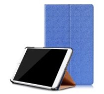 Sand-like Texture Leather Smart Case with Stand for Huawei MediaPad M3 8.4 - Blue - sāniski atverams maciņš ar stendu (ādas maks, grāmatiņa, leather book wallet case cover     stand)