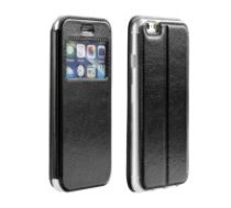 Magnet View Case priekš Sony Xperia XA F3111 / F3112 - Melns - sāniski atverams maciņš ar stendu un lodziņu (ādas maks, grāmatiņa, leather book wallet case cover     stand)