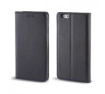 Smart Magnet Book Case priekš HTC U12 Plus - Melns - sāniski atverams maciņš ar stendu (ādas maks, grāmatiņa, leather book wallet case cover stand)