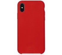 Puro Icon Microfiber Back Cover IPCX65ICONRED priekš Apple iPhone XS Max - Sarkans - silikona aizmugures apvalks (bampers, vāciņš, slim TPU case cover, bumper)