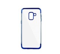Plating Soft TPU Back Case priekš Huawei Y6 (2018) - Zils - silikona aizmugures apvalks (bampers, vāciņš, slim TPU silicone case shell cover, bumper)