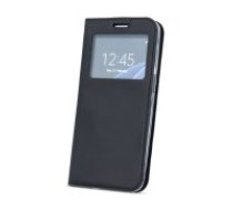 Smart Look Case priekš Nokia 2 - Melns - sāniski atverams maciņš ar stendu un lodziņu (ādas maks, grāmatiņa, leather book wallet case cover stand)