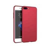 NXE Matte TPU Mobile Phone Protective Back Case priekš Apple iPhone 7 Plus / 8 Plus - Sarkans - matēts silikona aizmugures apvalks (bampers, vāciņš, slim TPU silicone     cover shell, bumper)