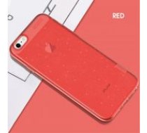 X-LEVEL Glitter Powder TPU Back Case Shell ar spīdumiem priekš Apple iPhone 6 Plus / 6S Plus - Sarkans - silikona aizmugures apvalks (bampers, vāciņš, slim TPU     silicone case cover, bumper)