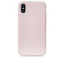 Puro Icon Microfiber Back Cover IPCX61ICONROSE priekš Apple iPhone XS Max - Rozā Smiltis - silikona aizmugures apvalks (bampers, vāciņš, slim TPU case cover,     bumper)