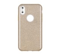Forcell Shining Case priekš Huawei P Smart (2019) / Honor 10 Lite - Zelts - silikona aizmugures apvalks (bampers, vāciņš, ultra slim TPU silicone case cover,     bumper)