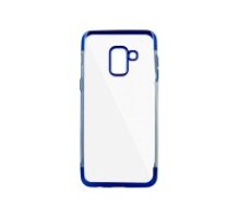 Plating Soft TPU Back Case priekš Samsung Galaxy J4 Plus J415 - Zils - silikona aizmugures apvalks (bampers, vāciņš, slim TPU silicone case shell cover, bumper)