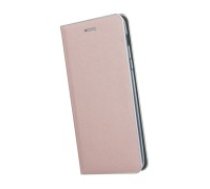 Smart Venus Book Case priekš Samsung Galaxy A9 (2018) A920 - Rozā Zelts - sāniski atverams maciņš ar stendu (ādas maks, grāmatiņa, leather book wallet case cover     stand)