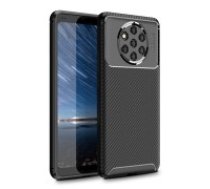 Carbon Fiber Texture Shockproof TPU Phone Cover priekš Nokia 9 PureView - Melns - Triecienizturīgs silikona aizmugures apvalks (bampers, vāciņš, slim TPU silicone case     shell cover, bumper)