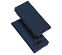 Dux Ducis Skin Pro series priekš LG Q60 / K50 - Tumši Zils - sāniski atverams maciņš ar magnētu un stendu (ādas maks, grāmatiņa, leather book wallet case     cover stand)