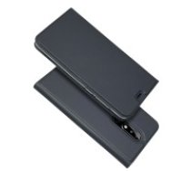 Auto-absorbed Leather Card Holder Case priekš Nokia 5.1 Plus - Melns - sāniski atverams maciņš ar magnētu un stendu (ādas maks, grāmatiņa, leather book wallet case     cover stand)