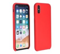 Forcell Silicone Case (Microfiber Soft Touch) priekš Apple iPhone 11 Pro Max - Sarkans - matēts silikona apvalks (bampers, vāciņš, slim TPU silicone cover shell,     bumper)