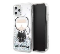 Karl Lagerfeld Iridescente Glitter Liquid Back Case KLHCN65LGIRKL priekš Apple iPhone 11 Pro Max - Caurspīdīgs - silikona-plastikāta apvalks / maciņš